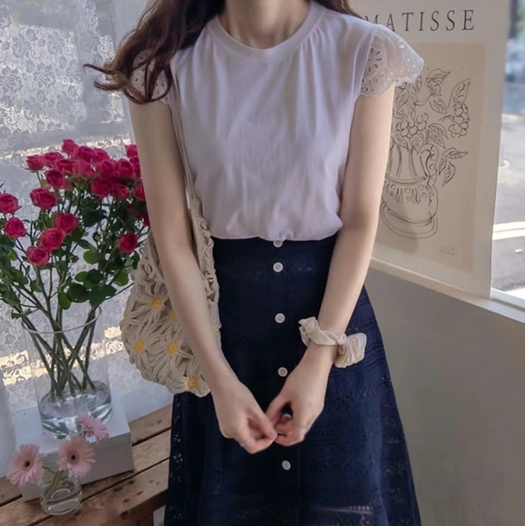 25YR1409 通花半身裙
