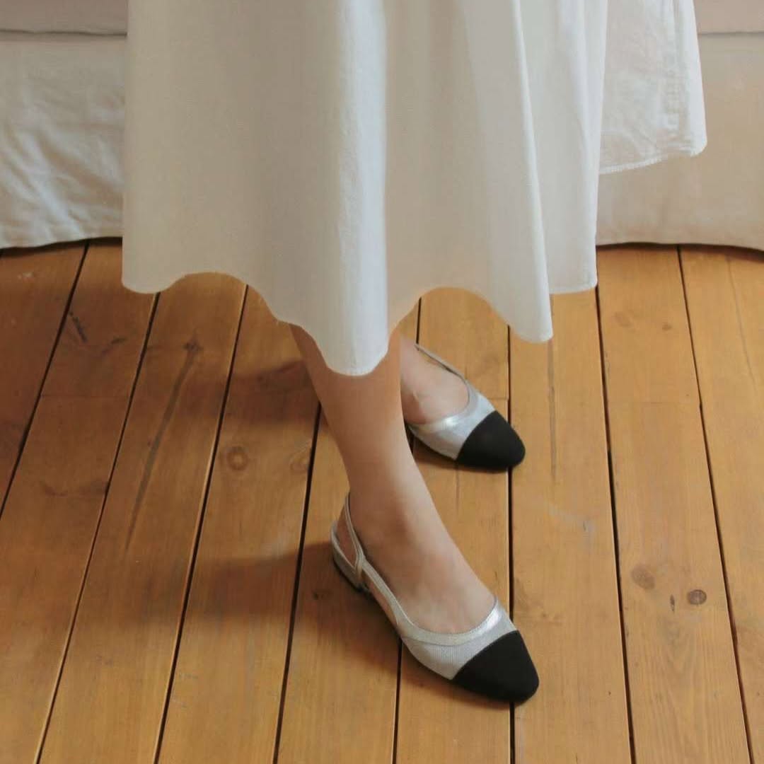 25YR1501 Sling Back Match Shoes 3cm