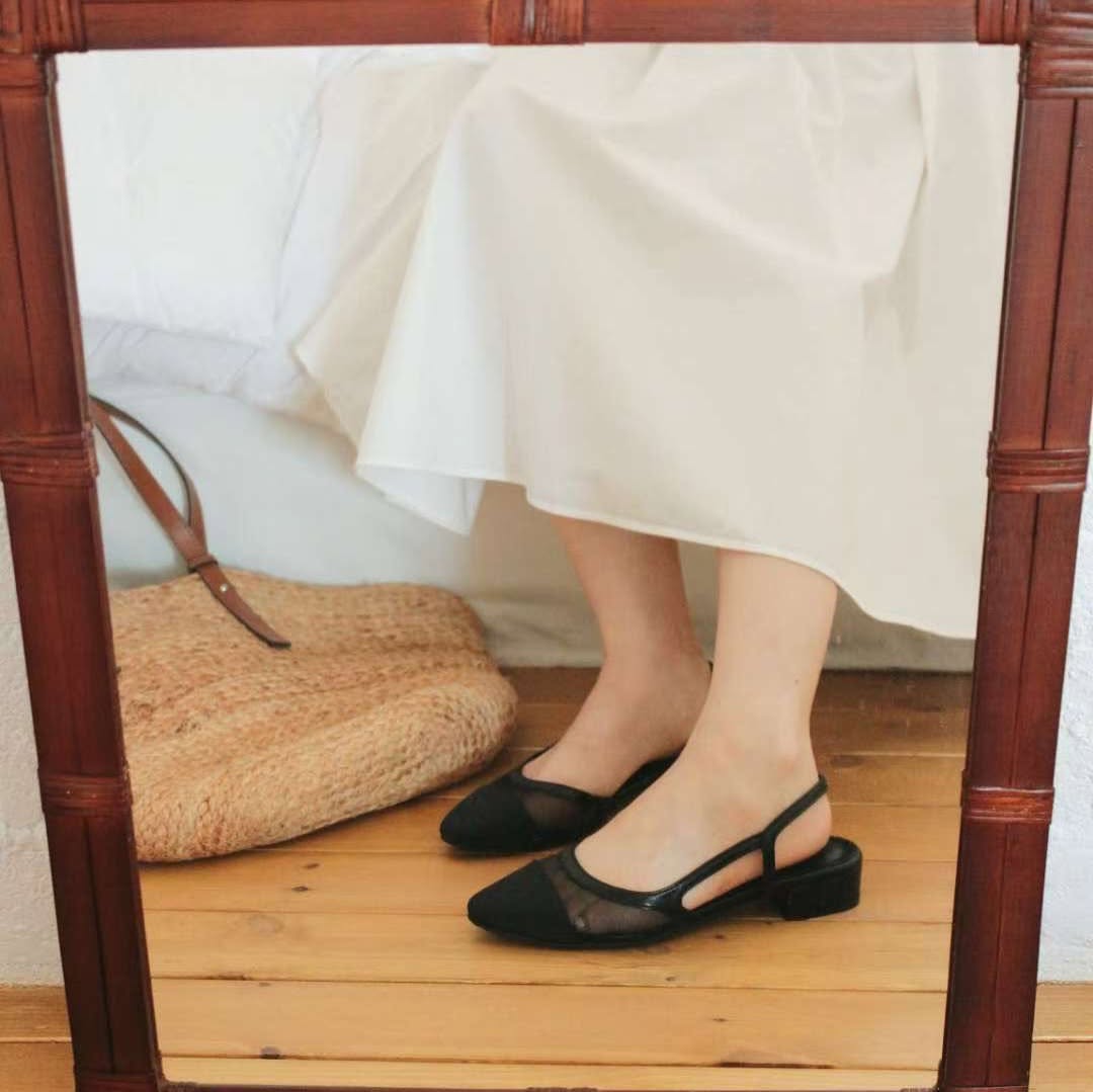 25YR1501 Sling Back Match Shoes 3cm