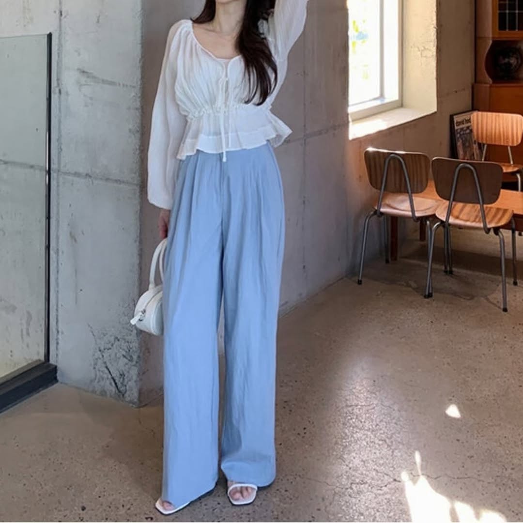 25YR1607 Ribbon Blouse