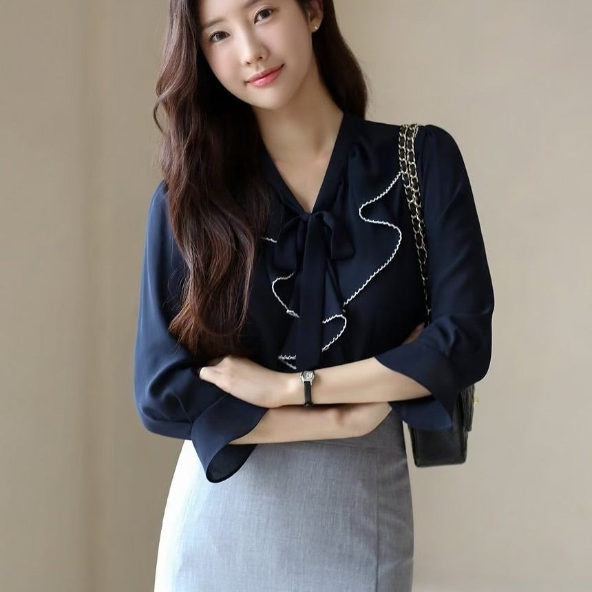25YR1613 Ruffle Blouse