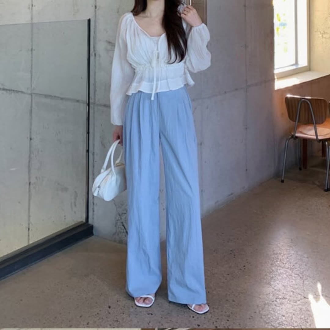 25YR1607 Ribbon Blouse