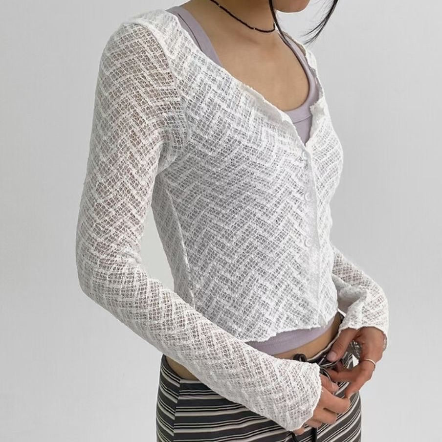 25YR1602 Lace Cardigan