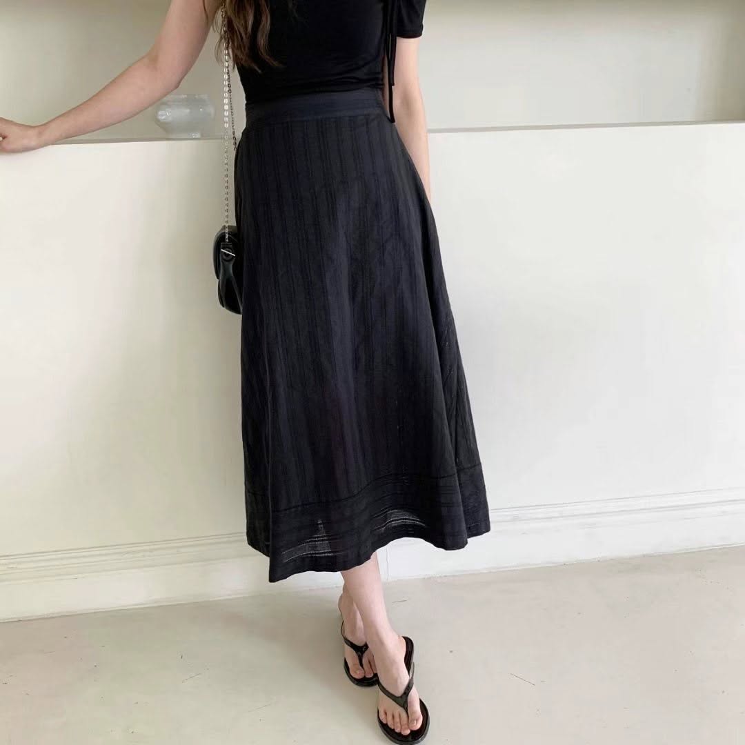 25YR1621 A Line Long Skirt