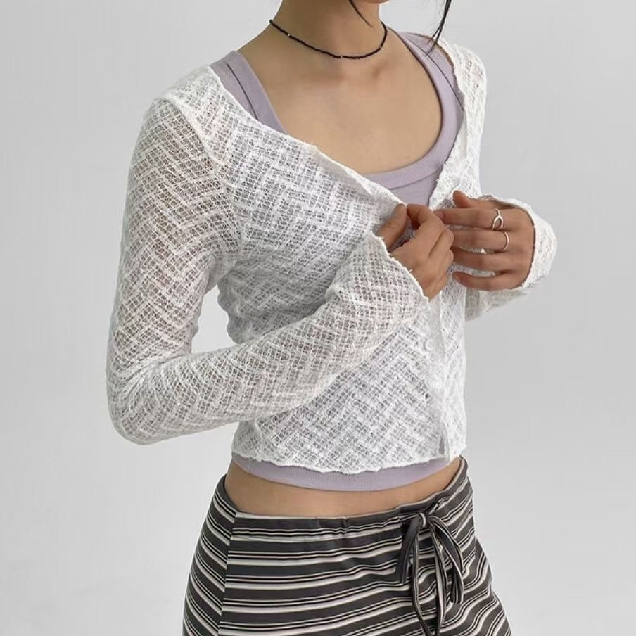 25YR1602 Lace Cardigan