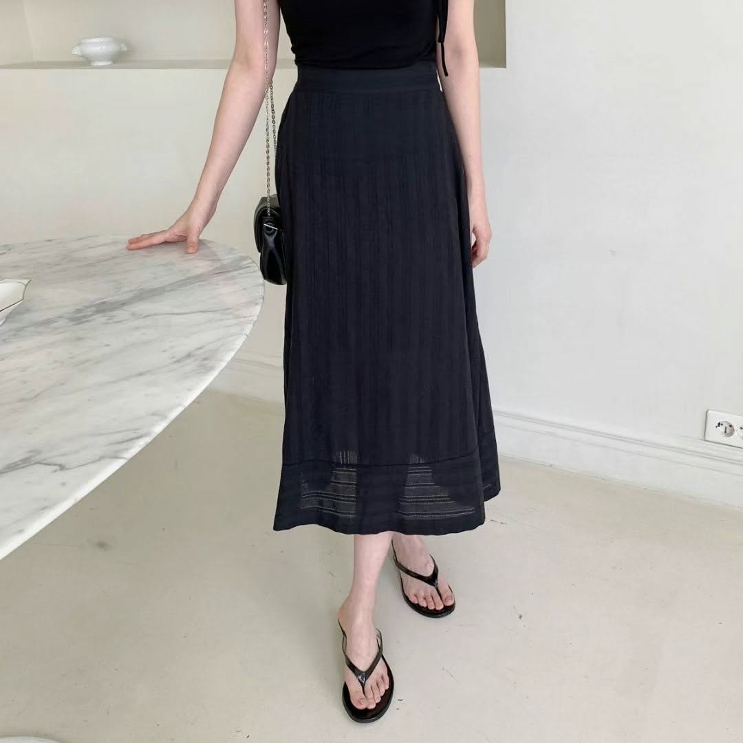 25YR1621 A Line Long Skirt