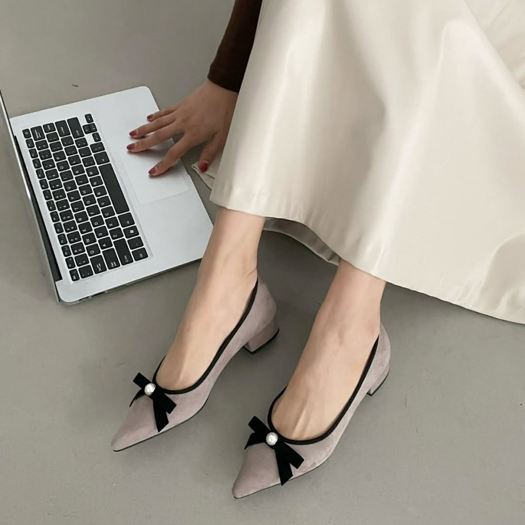 25YR1701 Ribbon Shoes 3cm