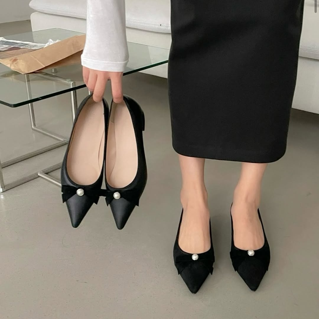 25YR1701 Ribbon Shoes 3cm