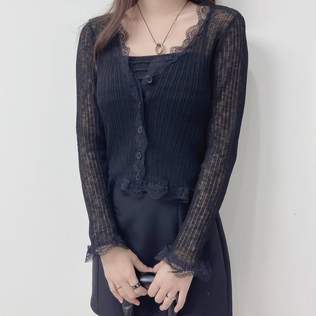 25YR1801 Lace Cardigan