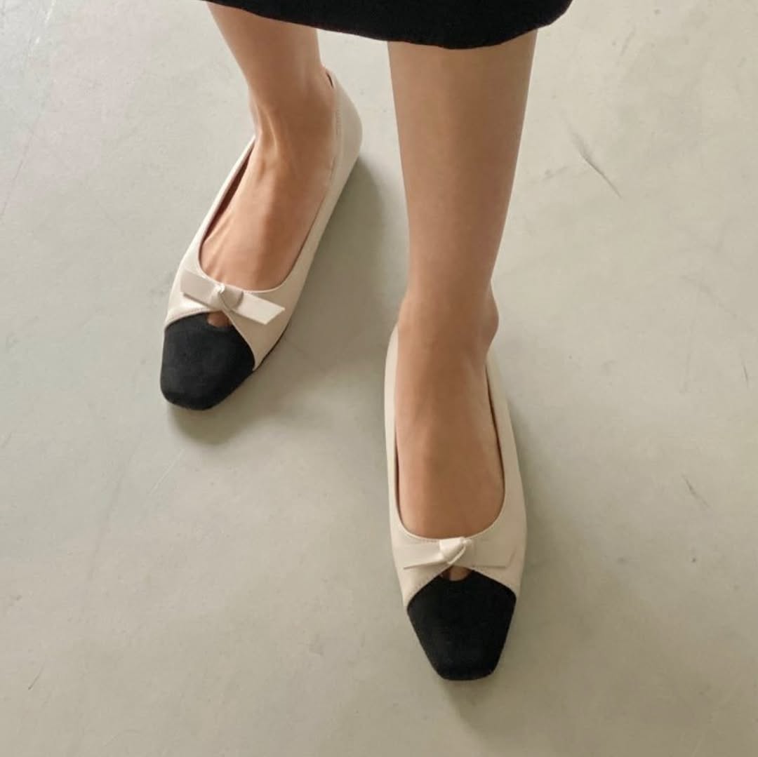 25YR1719 拼色Ribbon Shoes