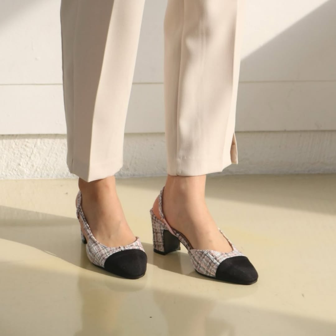 25YR1814 Sling Back Shoes 6cm