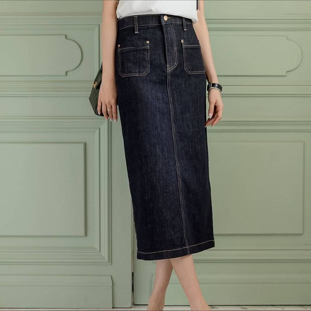 25YR1915 Denim Skirt