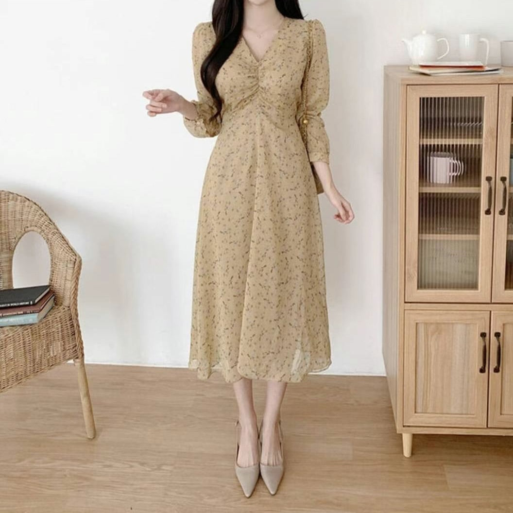 25YR2011 Floral Long Dress