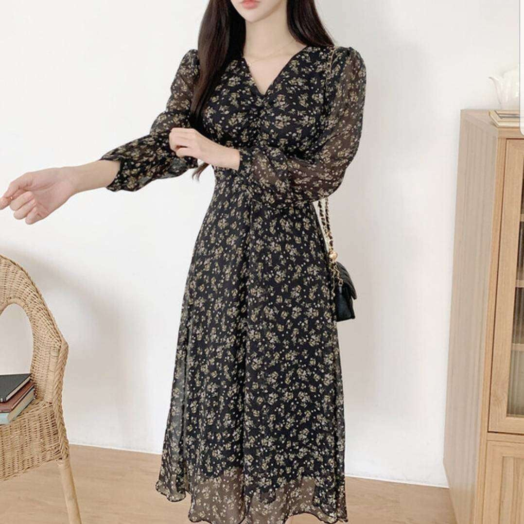 25YR2011 Floral Long Dress