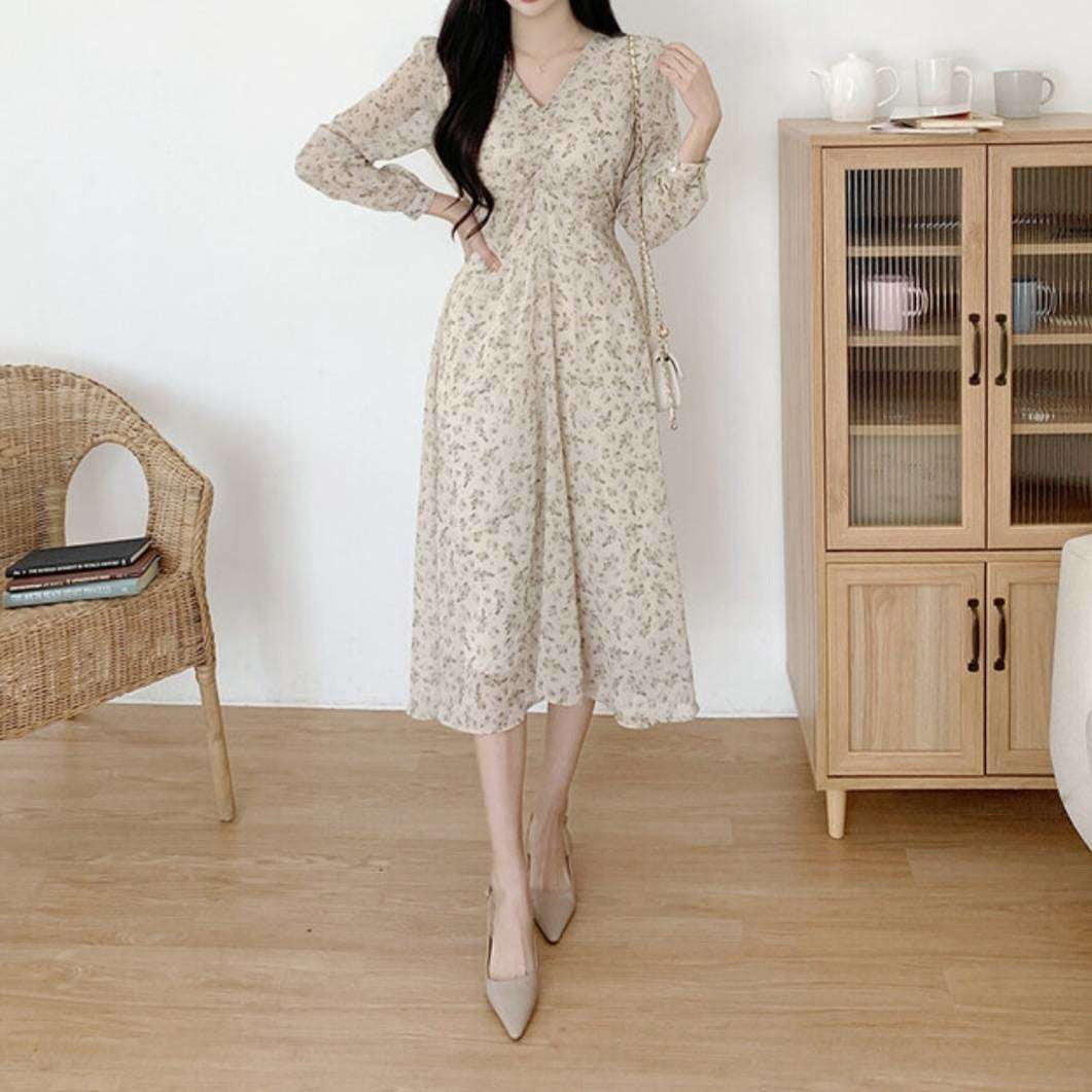 25YR2011 Floral Long Dress