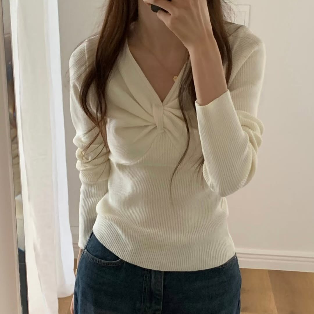25YR2021 Ribbon Knit Top