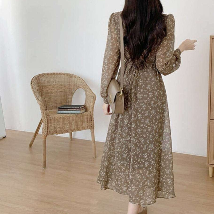 25YR2011 Floral Long Dress