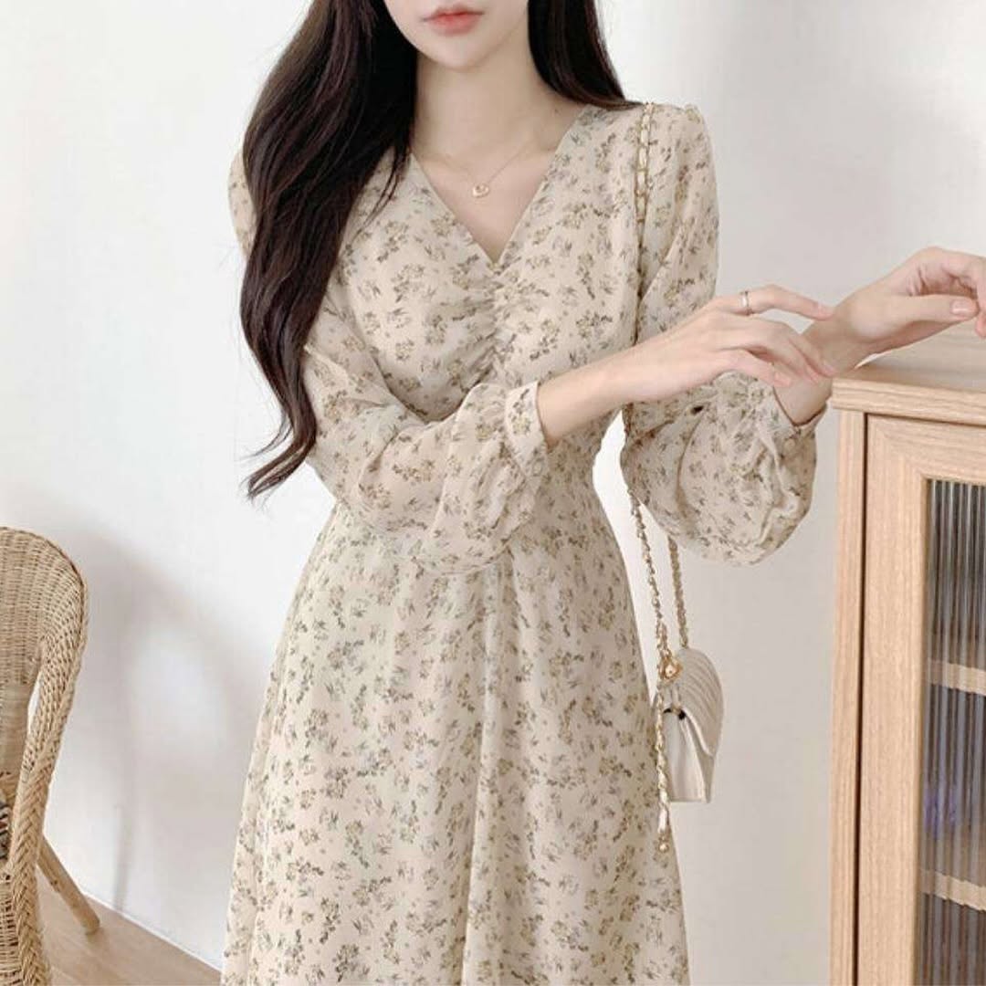 25YR2011 Floral Long Dress