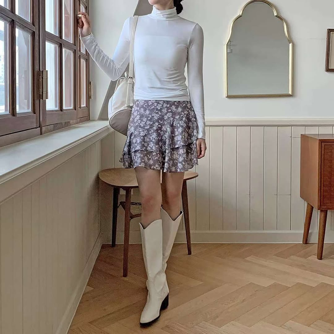 25YR2017 Floral Skirt