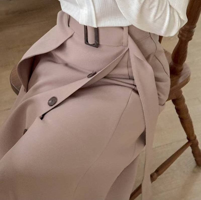 25YR2102 Button Skirt