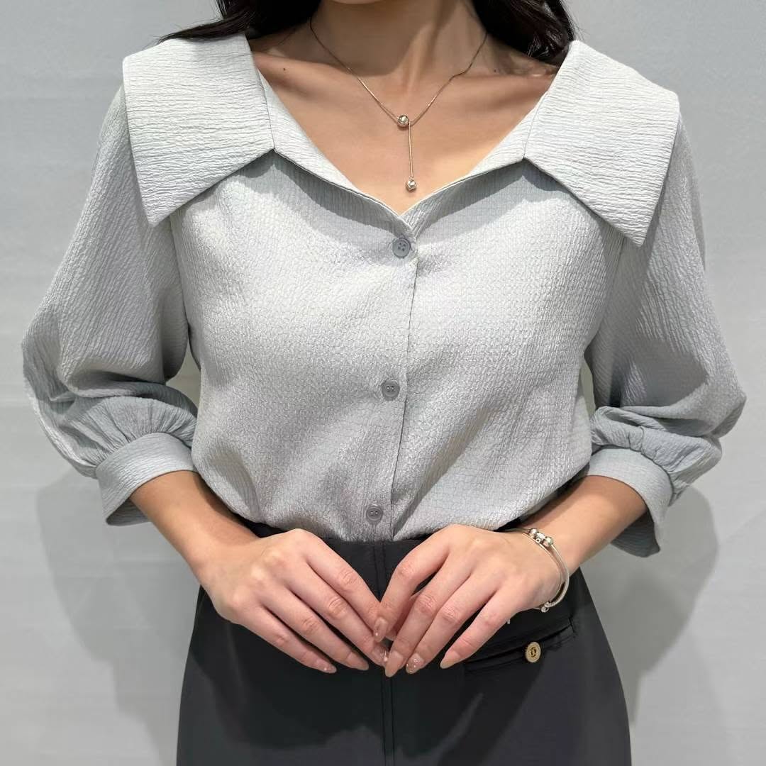 25YR2105 小反領Blouse