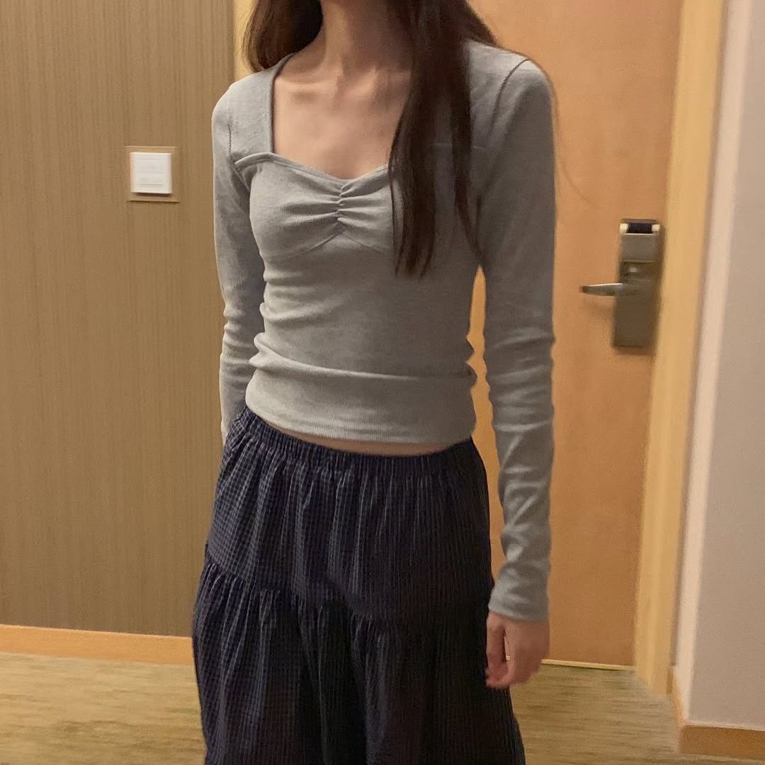 25YR2104 小皺褶Top