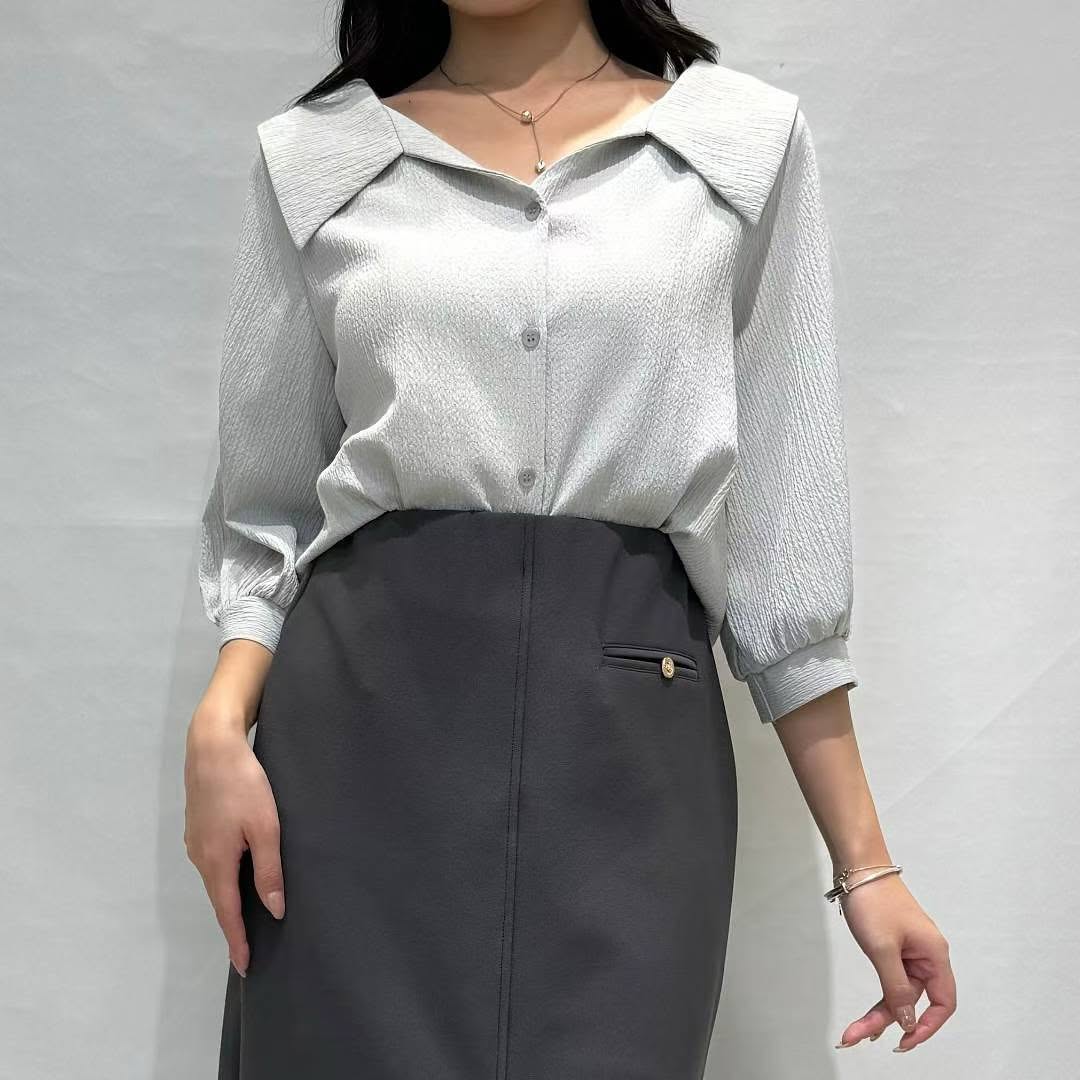 25YR2105 小反領Blouse