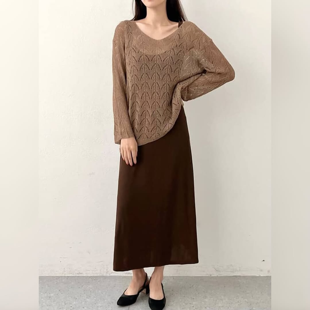 25YR2114 Knit Dress Set