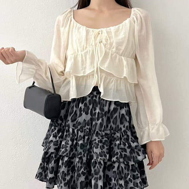 25YR2113 Ruffle Blouse