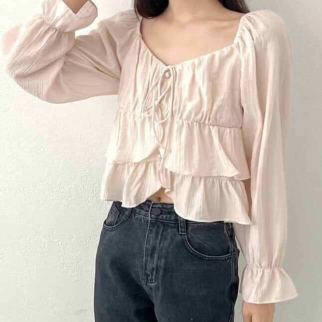 25YR2113 Ruffle Blouse