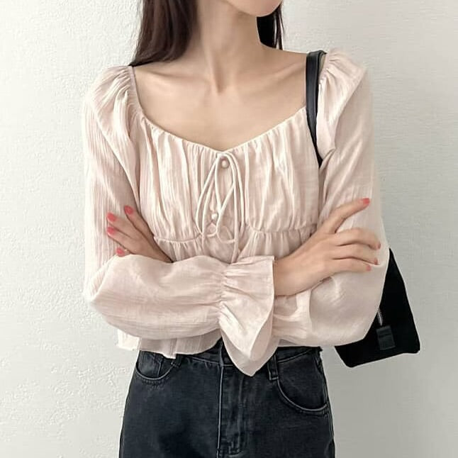 25YR2113 Ruffle Blouse