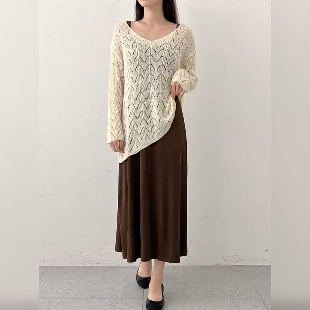 25YR2114 Knit Dress Set