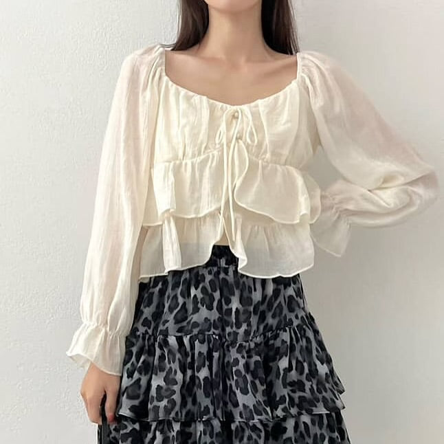 25YR2113 Ruffle Blouse