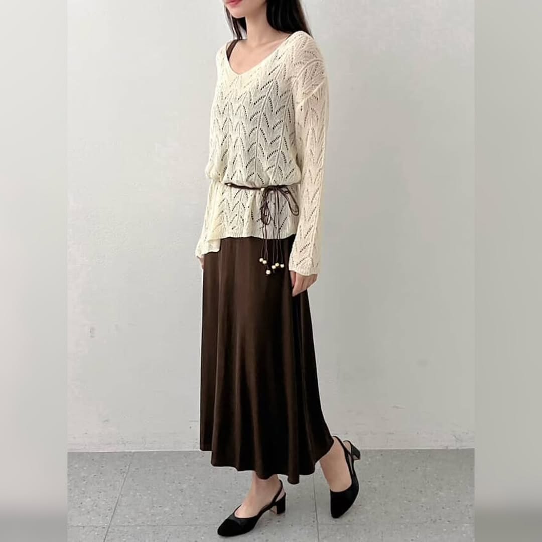 25YR2114 Knit Dress Set