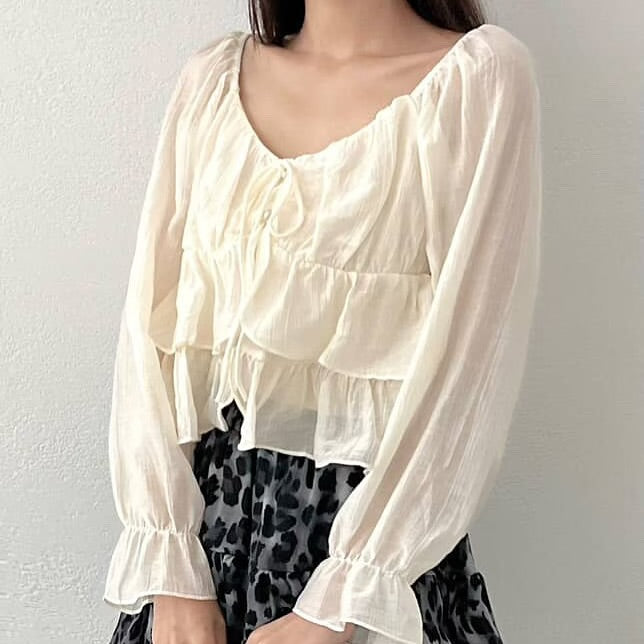 25YR2113 Ruffle Blouse