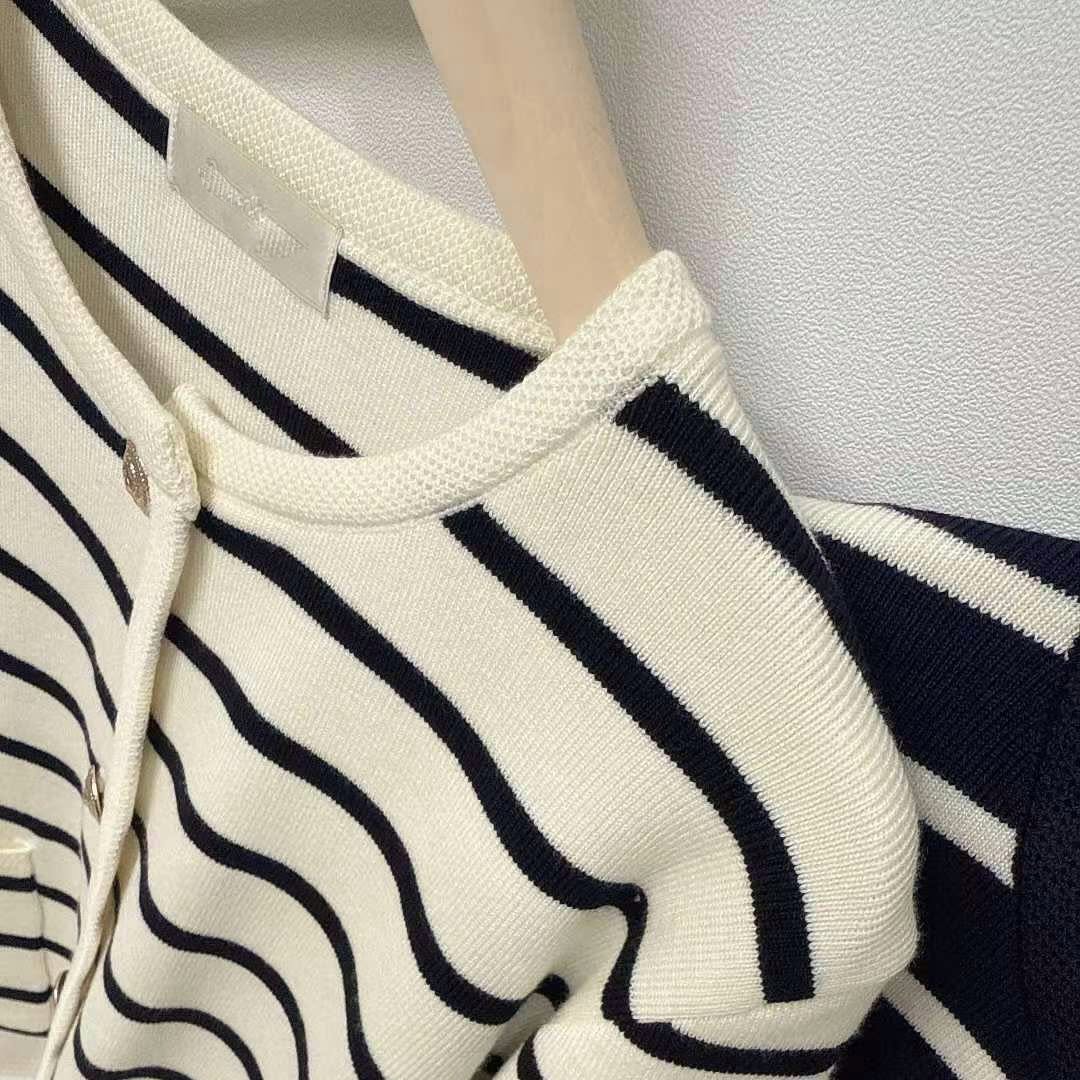 25YR2115 Stripe Cardigan