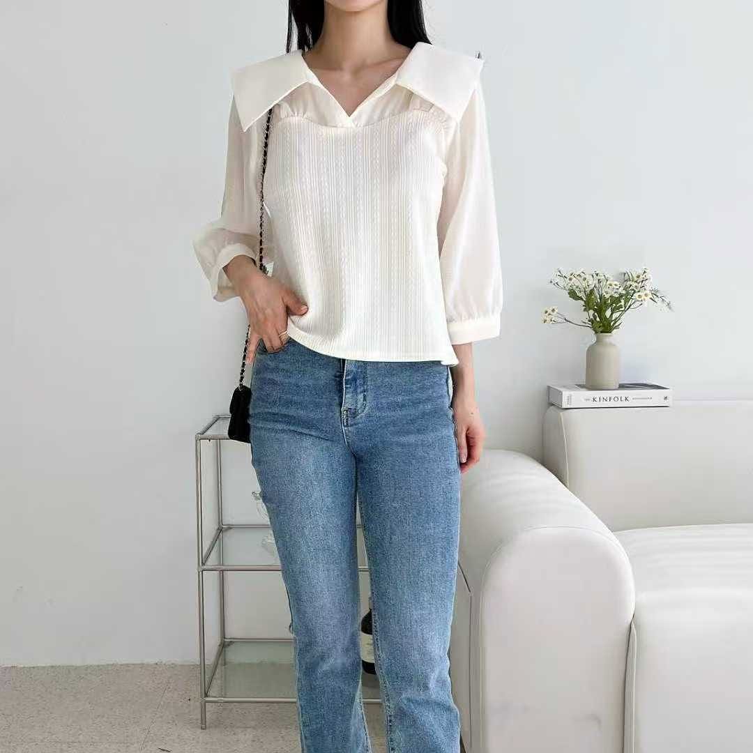25YR2203 小反領Blouse