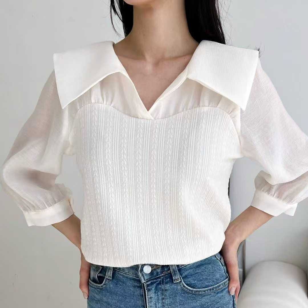 25YR2203 小反領Blouse