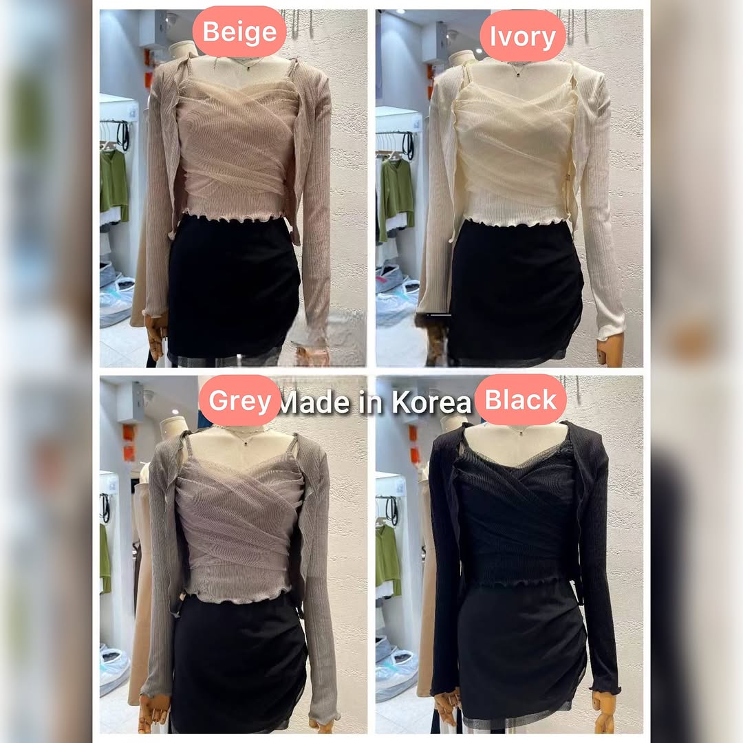 25YR2207 Sasa Cardigan Set