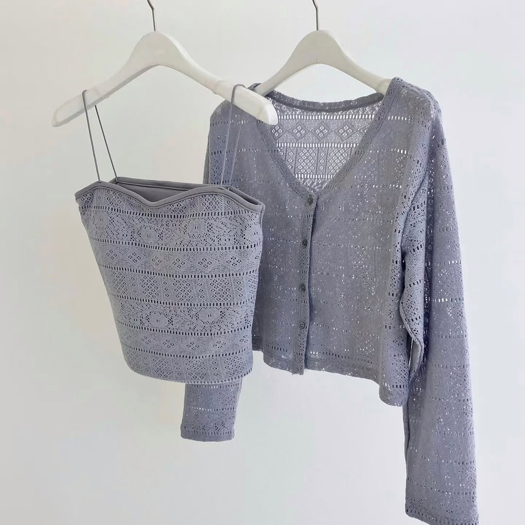 25YR2209 Cardigan Set