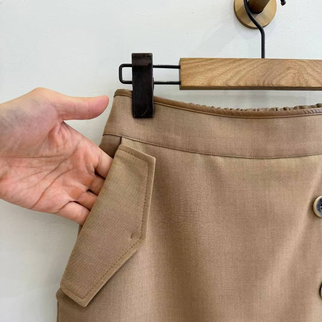 25YR2211 Button Skirt