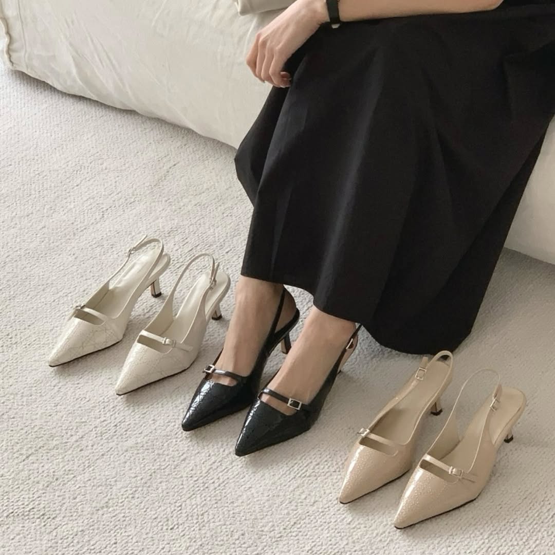 25YR2306 尖頭Heel Shoes 6cm