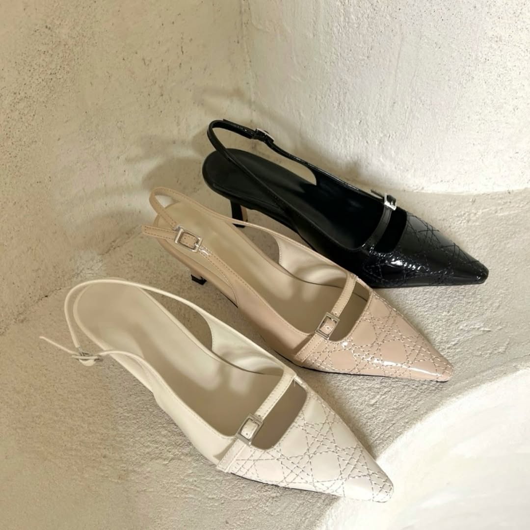 25YR2306 尖頭Heel Shoes 6cm