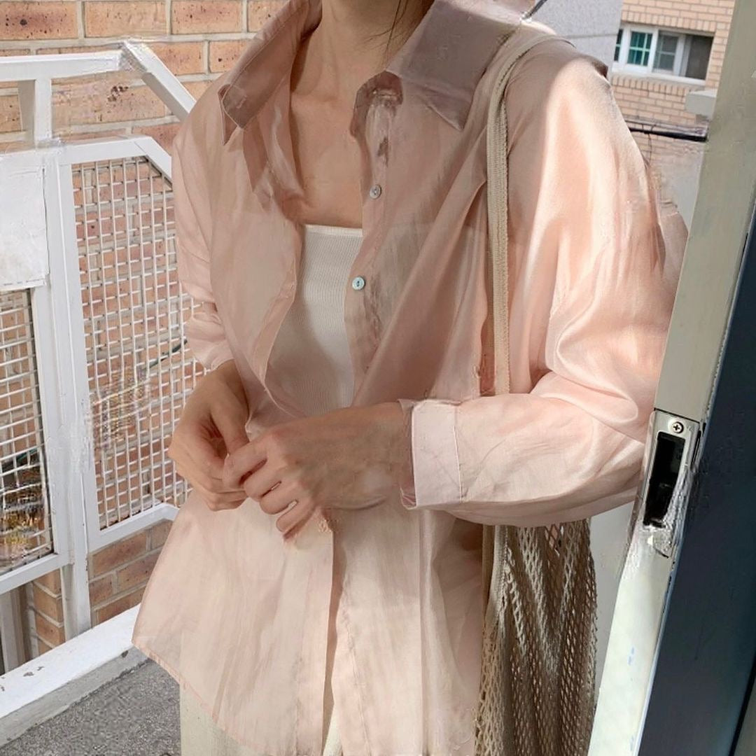 24YR0936 輕薄小開叉防曬衣