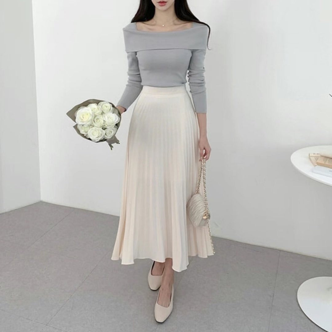 24YR0201 Off Shoulder Neck Top