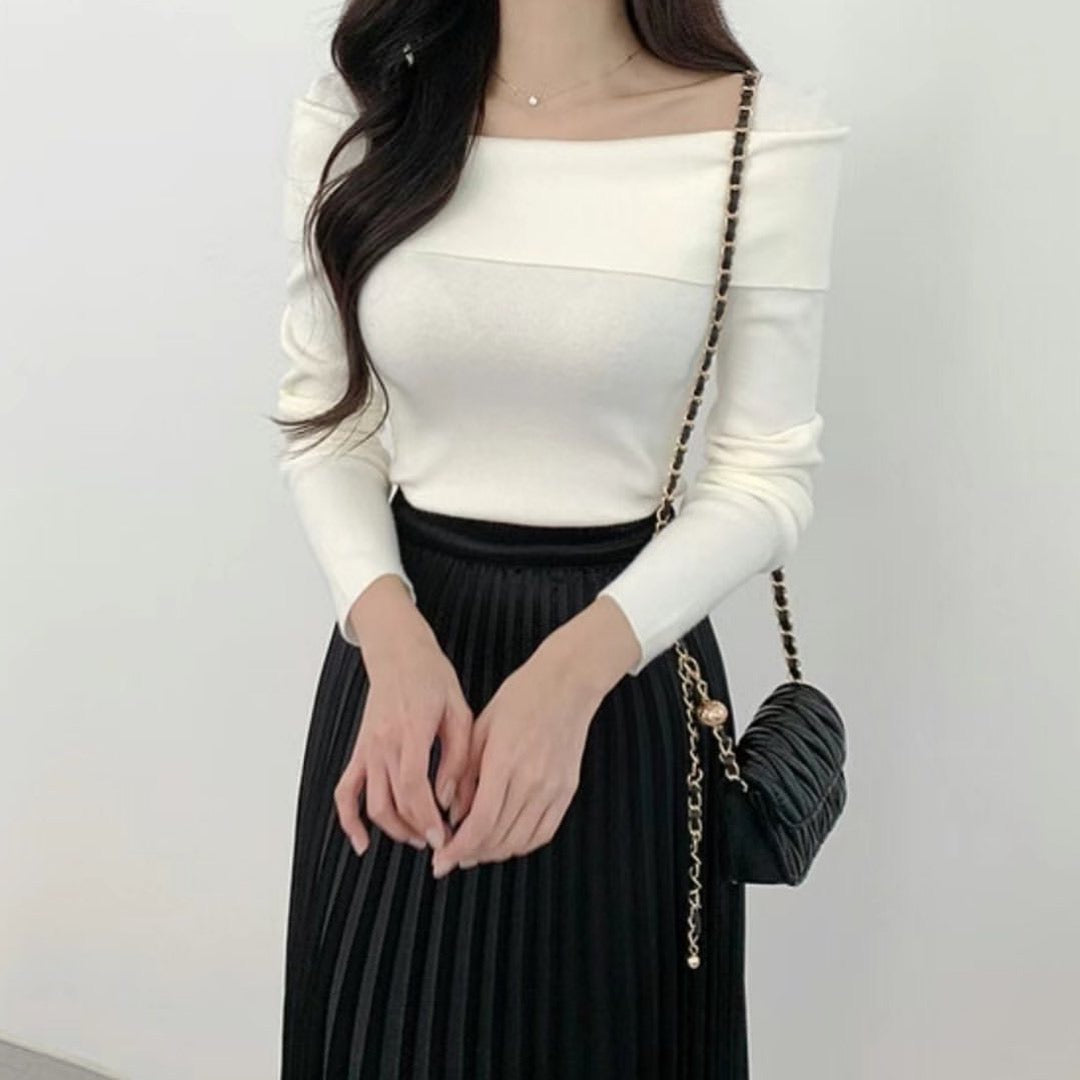24YR0201 Off Shoulder Neck Top