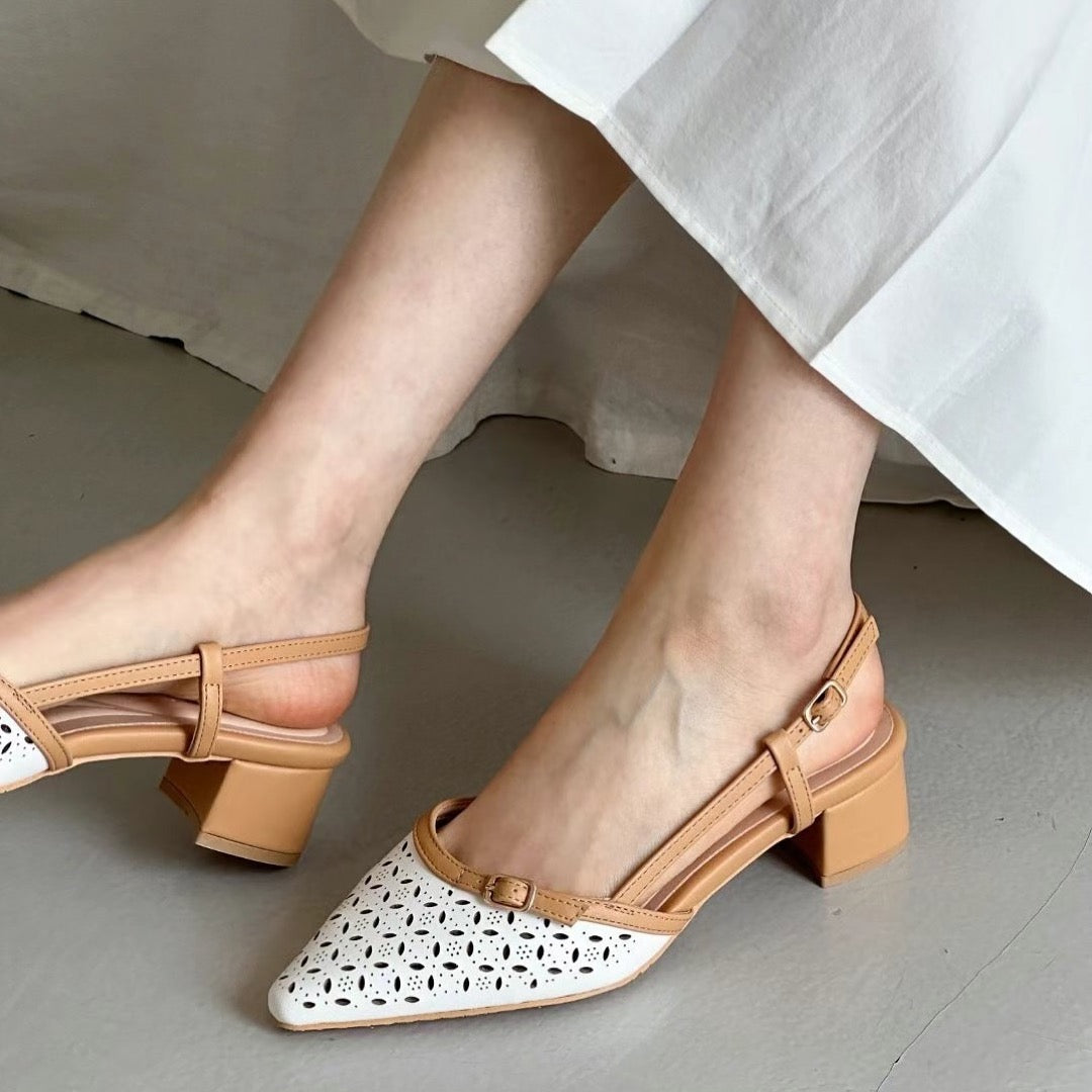 25YR1101 Sling back heel 5cm
