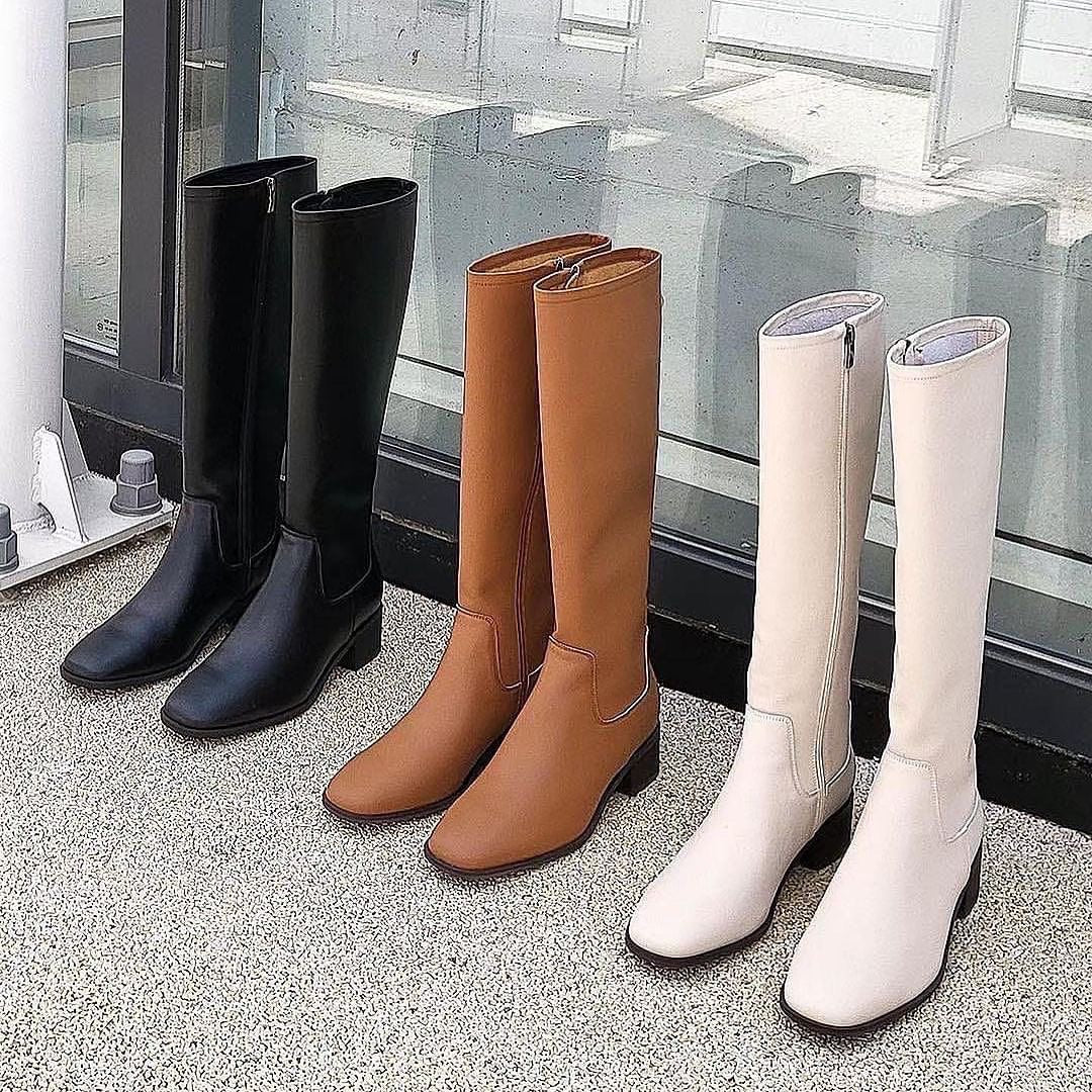 23YR2008 真皮長boot 4cm