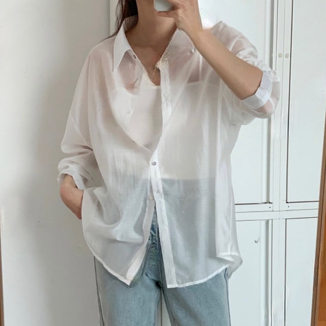 24YR0936 輕薄小開叉防曬衣