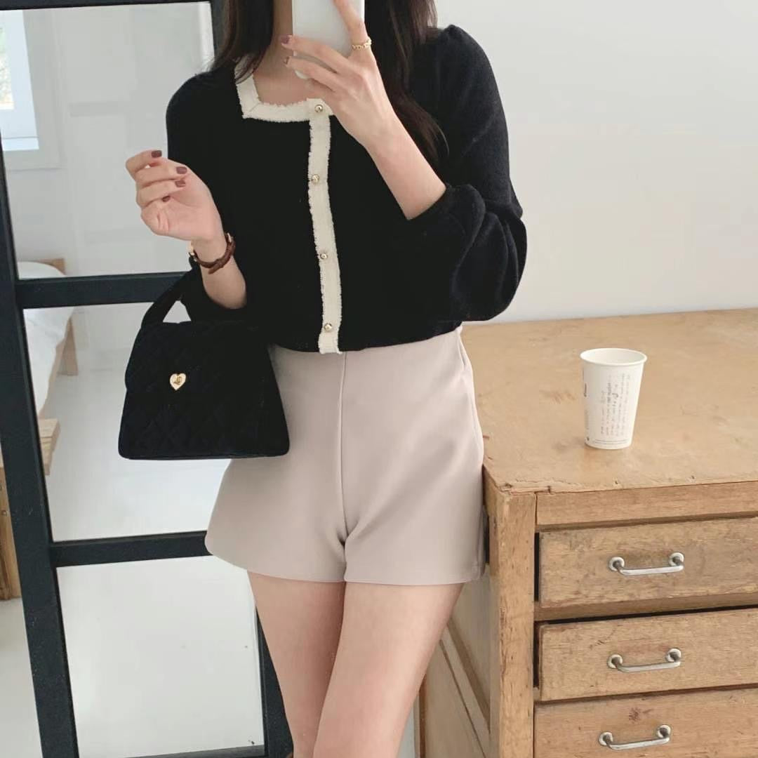 24YR2707 小香風拼色Top